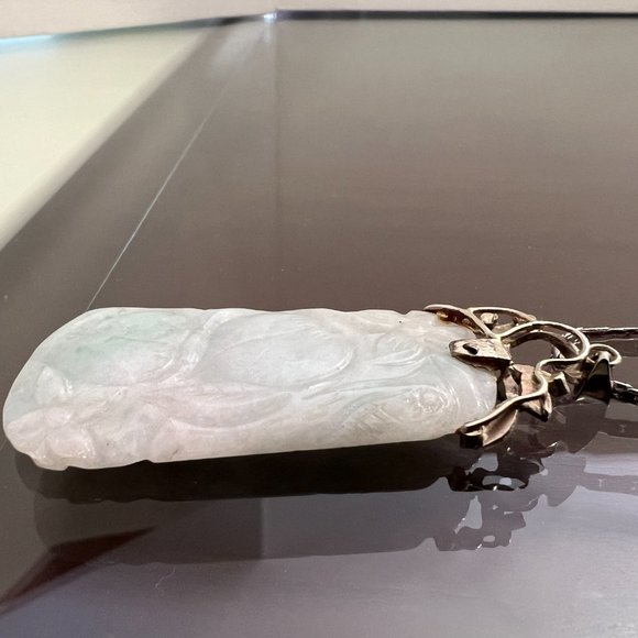 Jade Pendant w/ Silver Necklace! - Picture 7 of 15